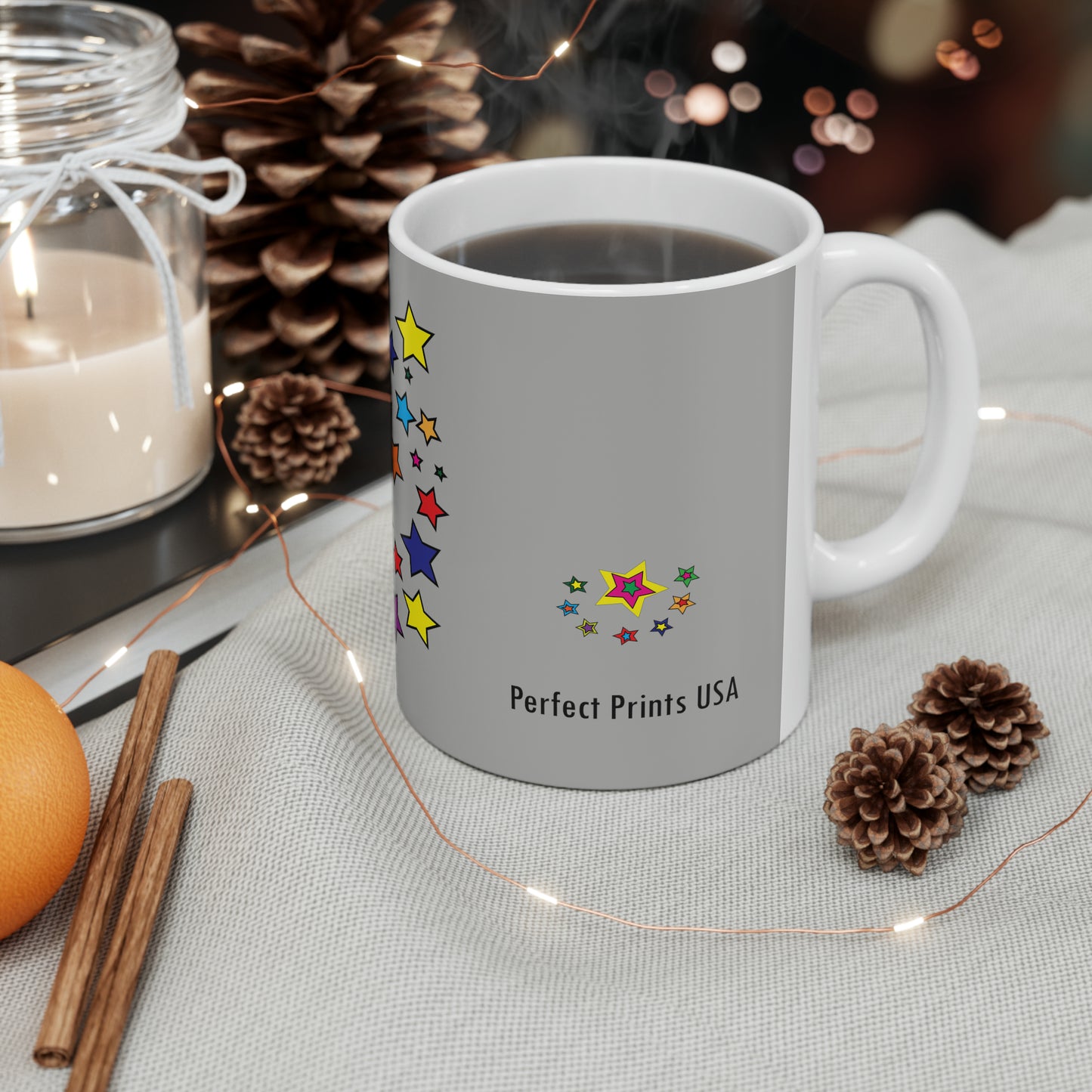 Coffee & Tea Mug with Stars print