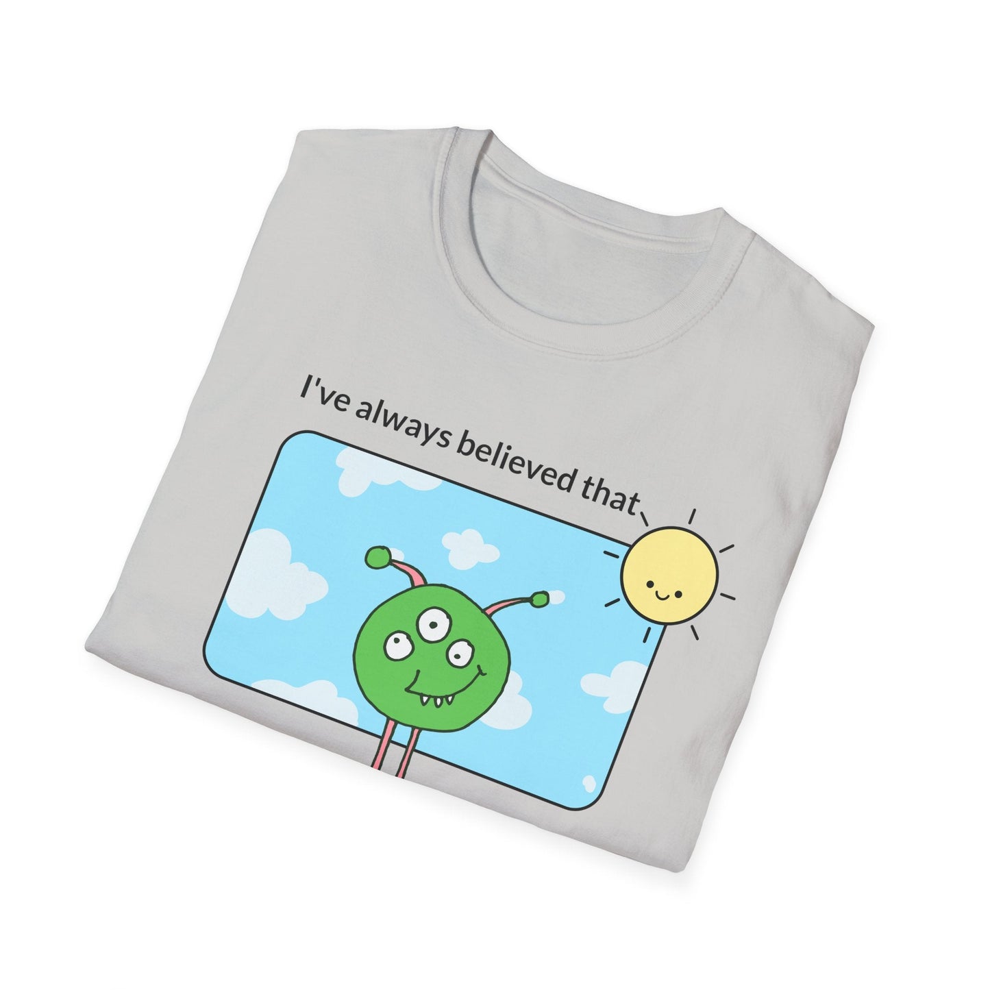 Alien Cartoon Humans Are Weird TShirt
