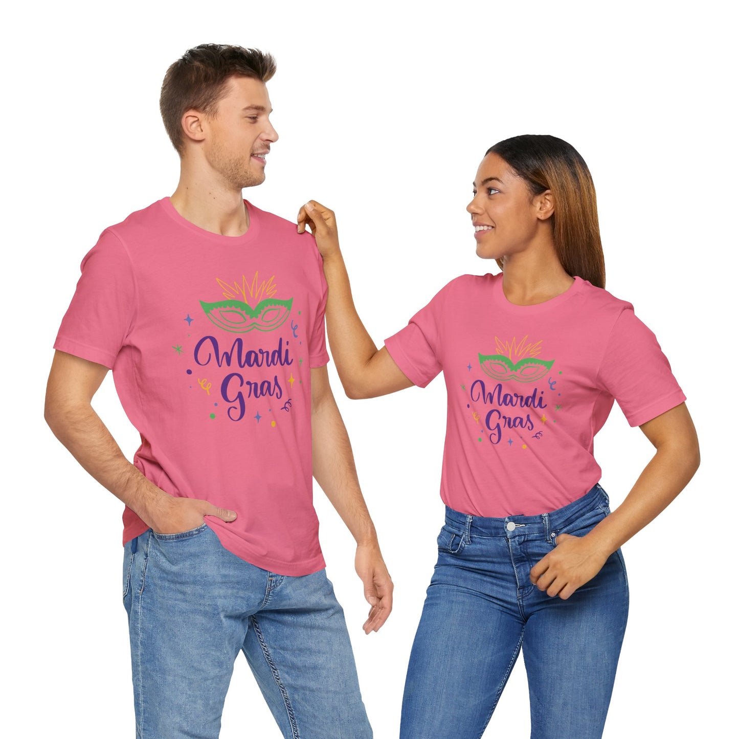 Tee-shirt en coton unisexe pour Mardi Gras