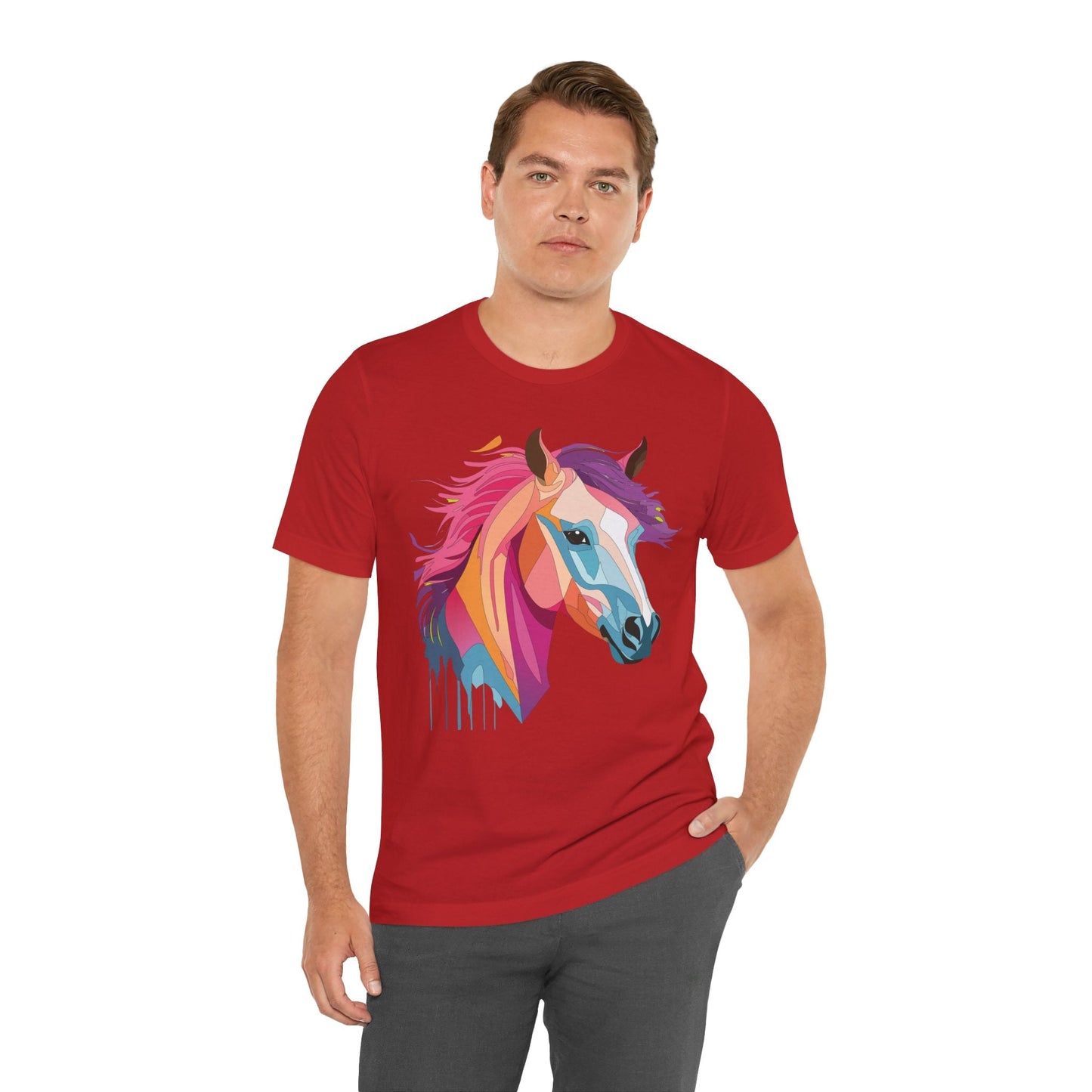 Unisex Animal Shirt Art Design Short Sleeve With Wild Animals Graphic Print Comfort Tee