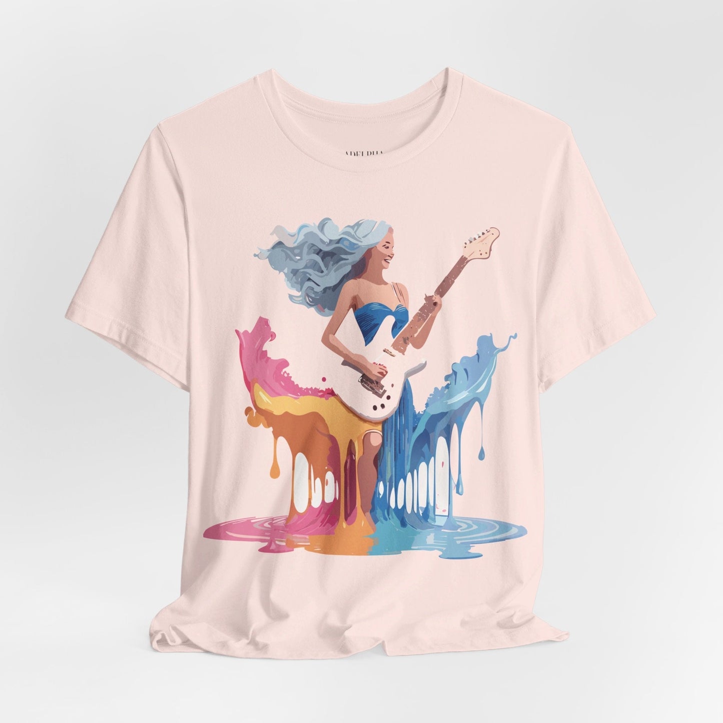 Music Graphic Tee Unisex Short Sleeve Shirt With Vintage Inspired Artwork From Adelpha