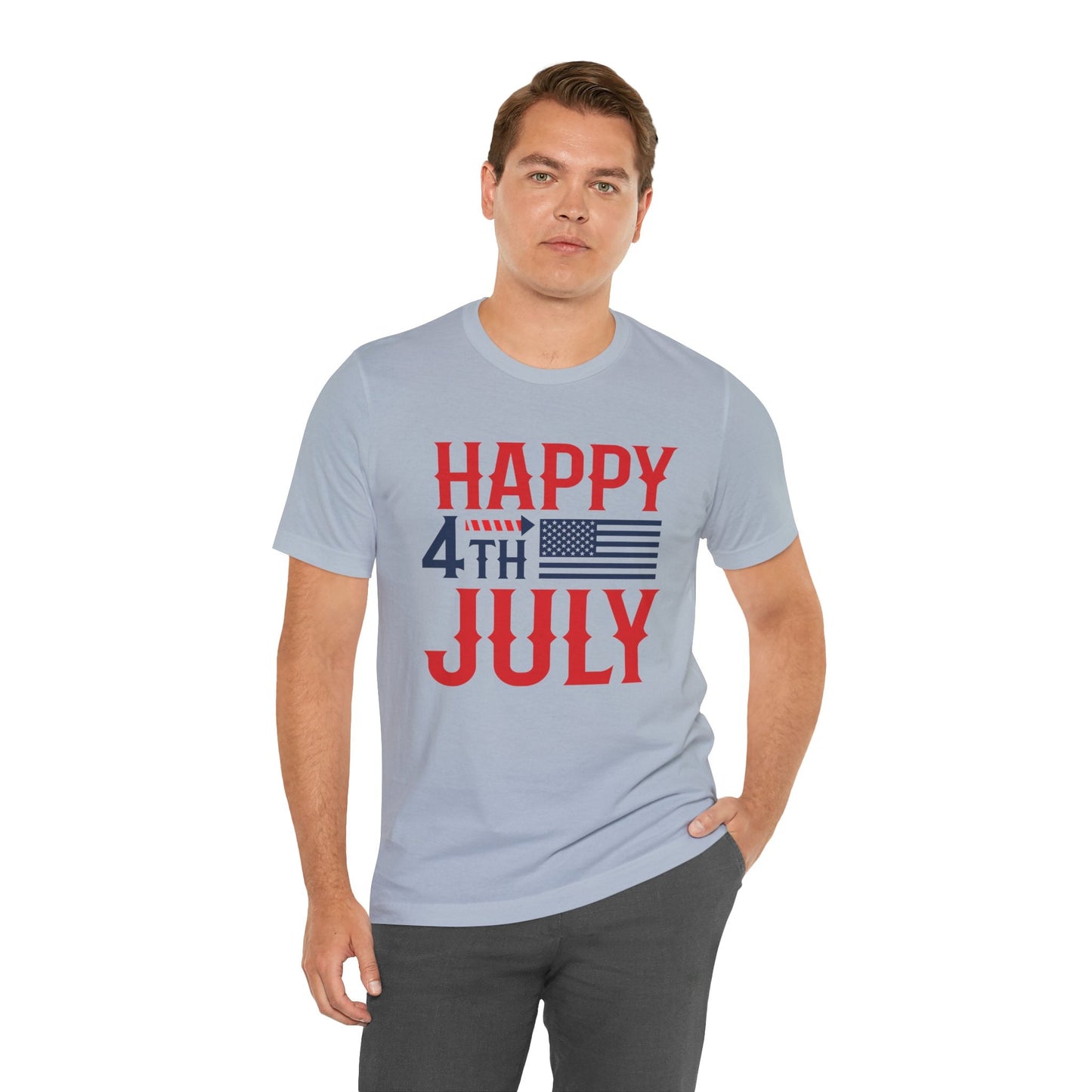American Flag Graphic Unisex Cotton T-Shirt 011