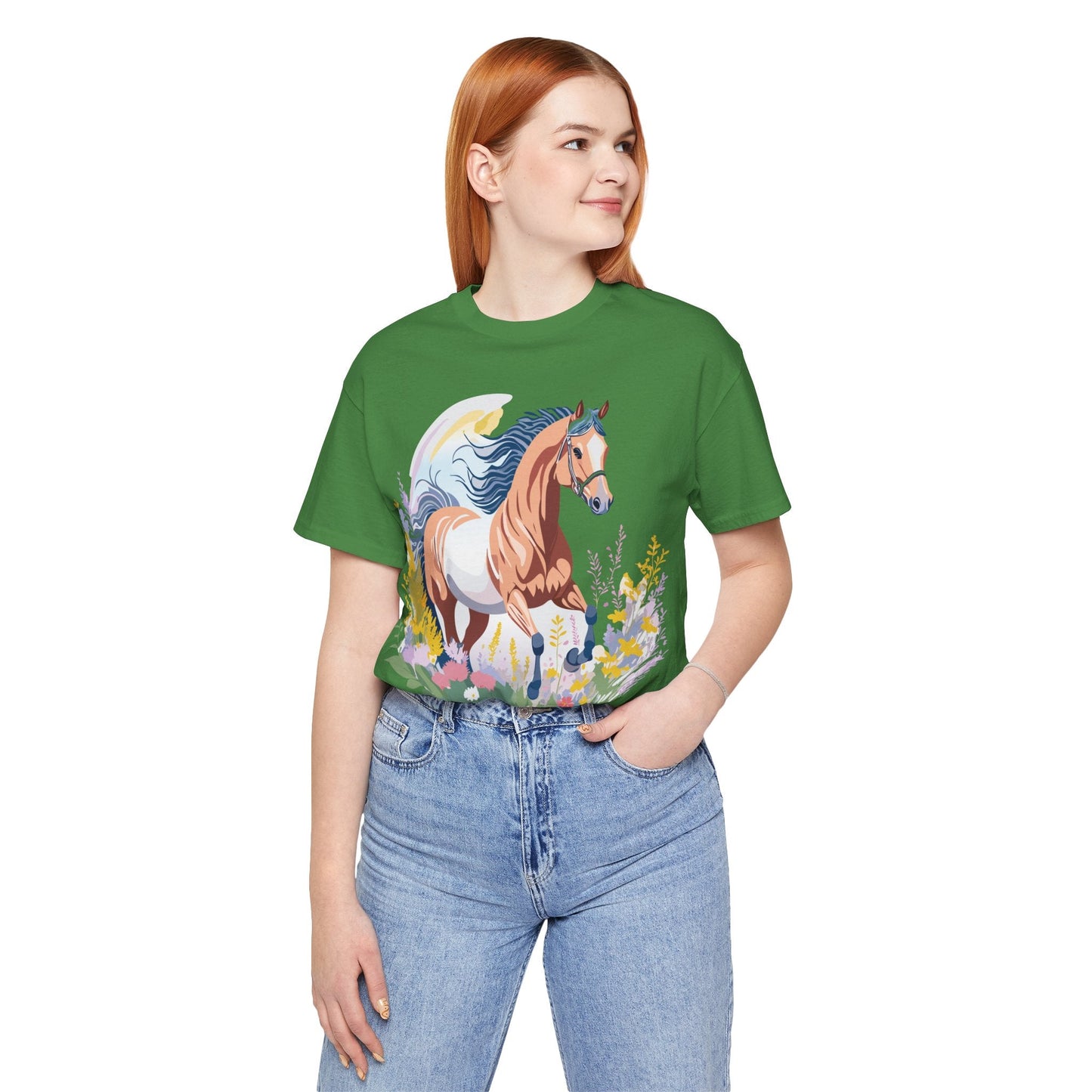 Horse Graphic Unisex 100 Cotton Vintage Animal Art T-Shirt 4