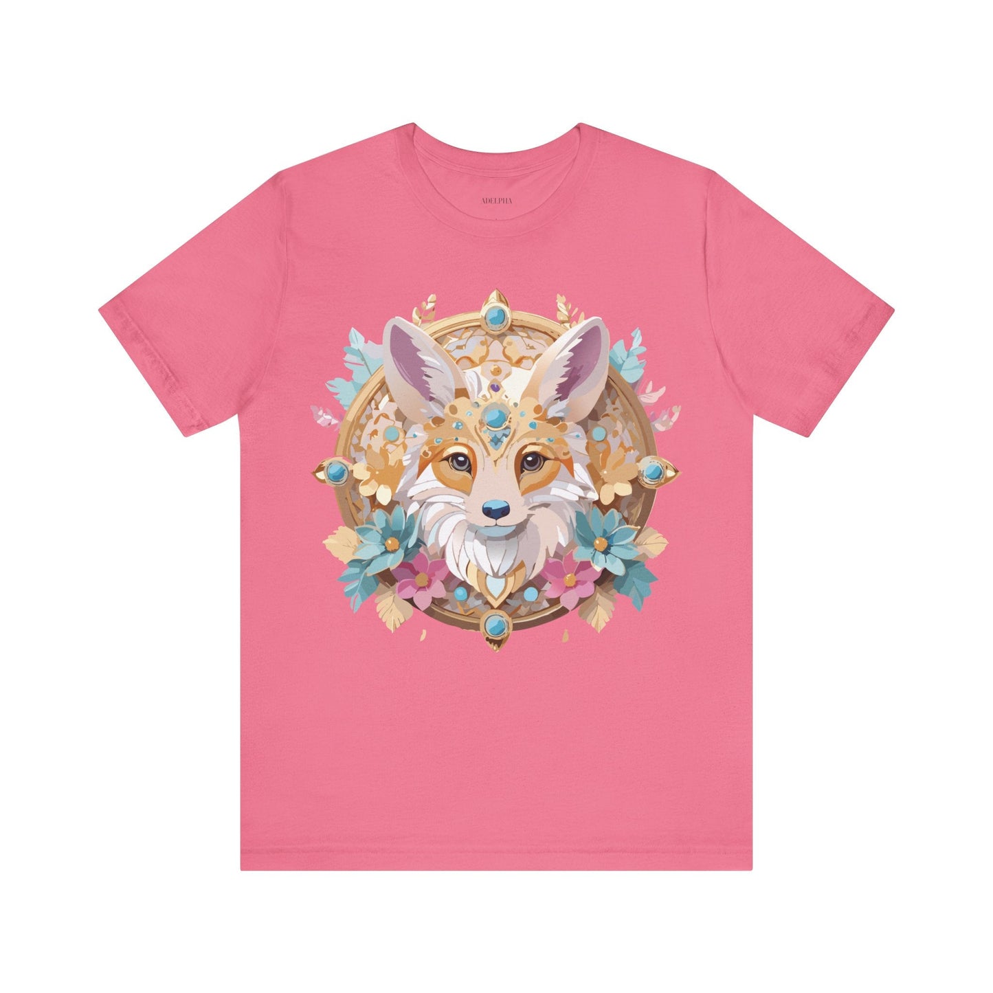 Adelpha Medallion Graphic Tee Unisex Short Sleeve Vintage Inspired Art Design Shirt