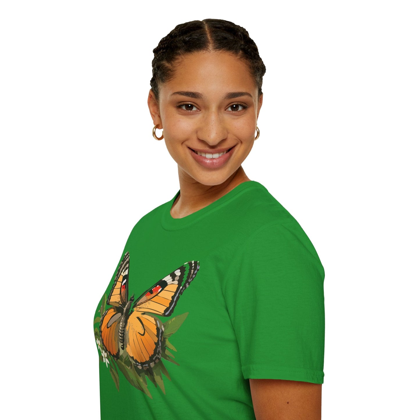 Monarch Butterfly Shirt Unisex Softstyle Tee 100 Percent Ring Spun Cotton Gildan 64000