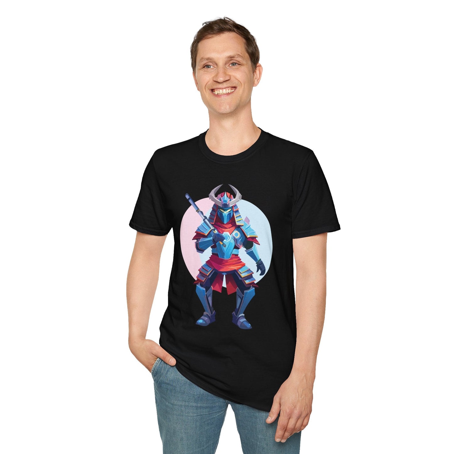 Samurai T Shirt Unisex Softstyle Tee Made From 100 Percent Ring Spun Cotton Gildan 64000