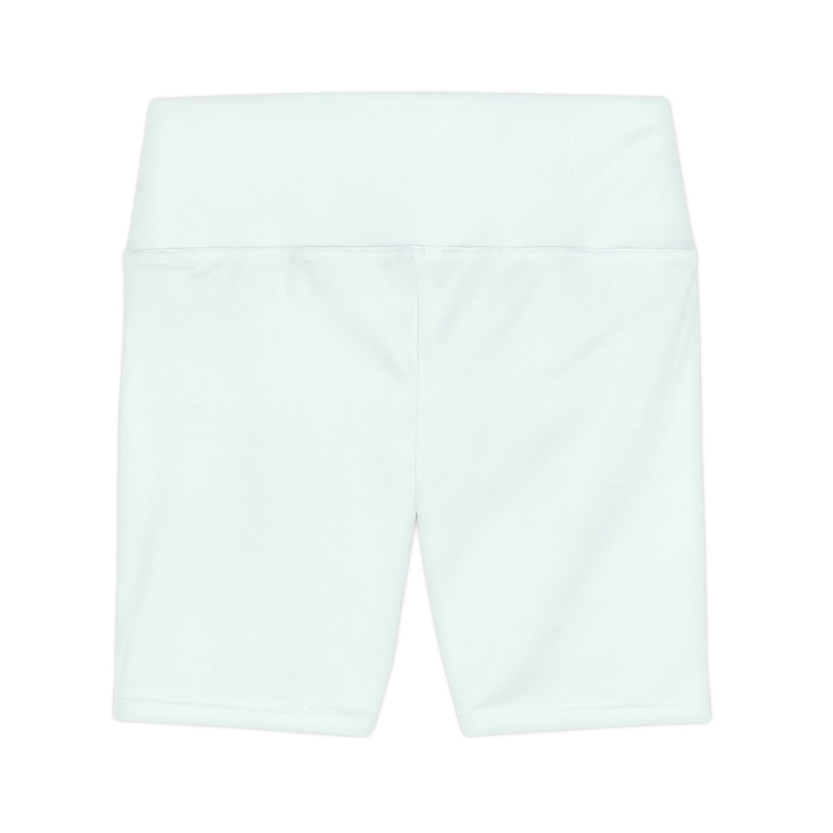Mint Cream Workout Shorts — High-Waist Women's Active Biker Shorts