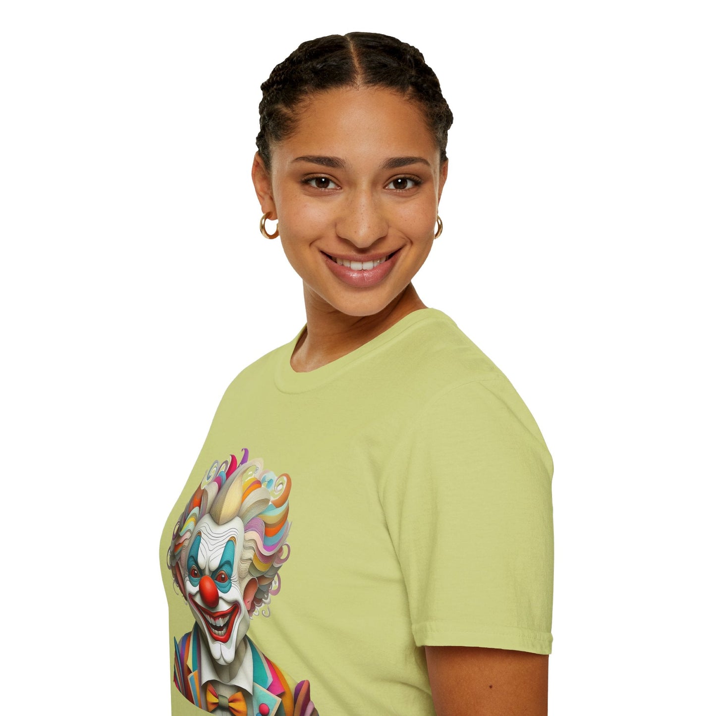 Clown Shirt Unisex T Shirt With Funny Man Circus Motif And Scary Man Design Graphic Print