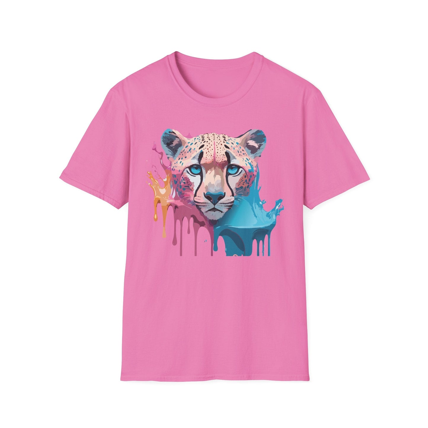 Unisex Cheetah Tee Softstyle Gildan 64000 100 Percent Cotton