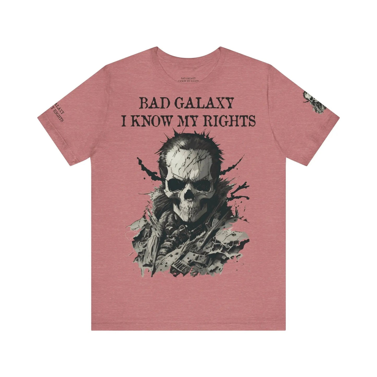 Skull T Shirt From Bad Galaxy Made To Order Cotton Tee With Eco Friendly Inks USA