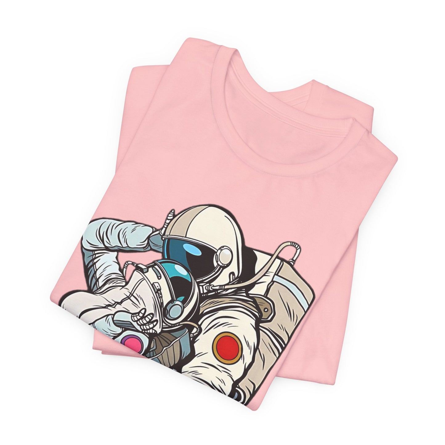 Unisex Astronaut T-shirt, Space Lovers Tee, Cosmic Top, Astronaut Graphic Tee, Cosmos Graphic T-Shirt, Love Shirt Art T-Shirt