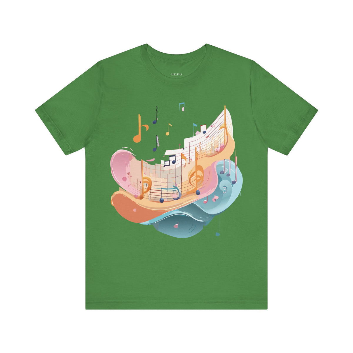 Music Graphic Unisex Cotton Bella+Canvas Tee with Art Design n170