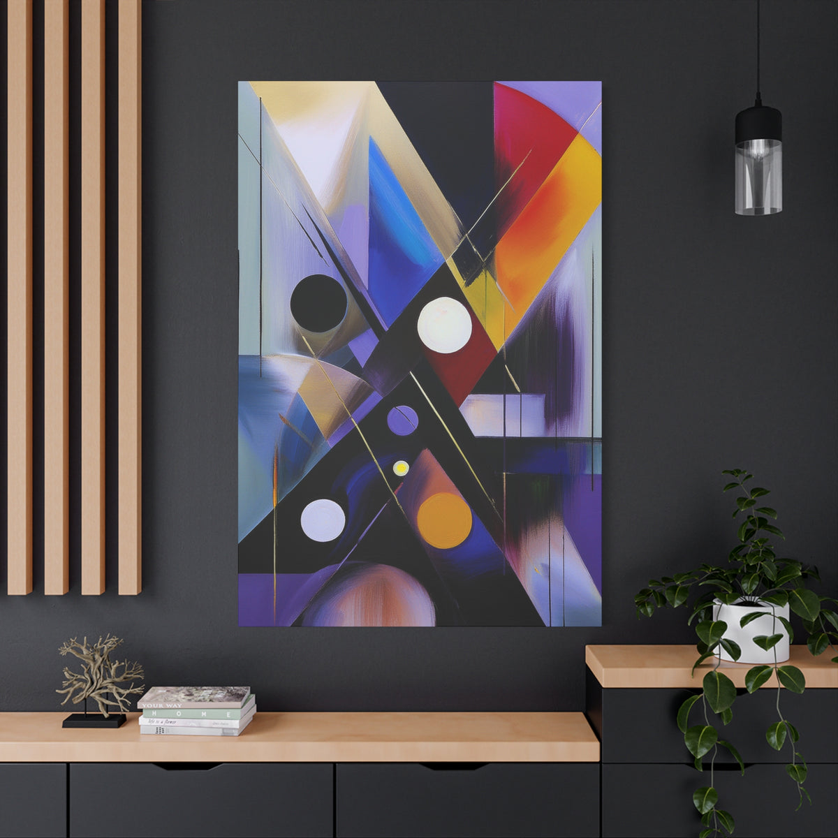 Colors Abstract Painting Print Canvas 20x24,20x30,24x30, 24x32,24x36,30x40, 32x48,36x48,40x60 Pine-Wood Inner Frame ABS-35