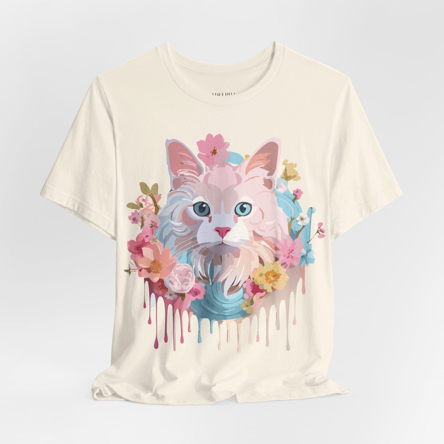 Cat Graphic T Shirt Unisex Short Sleeve Vintage Adelpha Art Tee