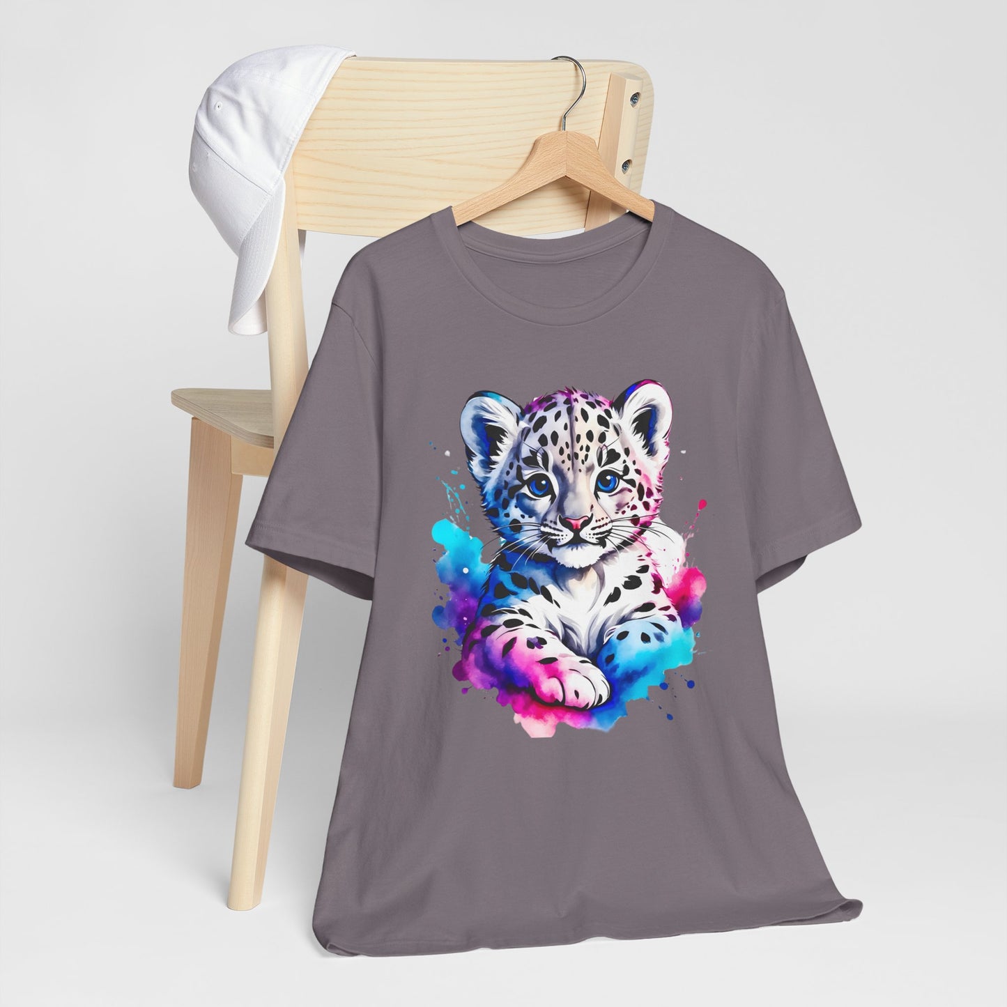 Baby Leopard Shirt, Cute Leopard Tee Shirt, Animal T-Shirt, Gepard Top, Animal Tees, Art Design T-Shirt, Graphic Tee