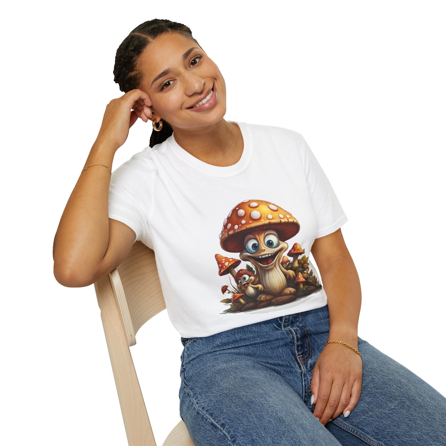 Mashroom Tee Shirt Unisex Softstyle 64000 Comfortable Mushroom Shirt With Funny Fungus Design