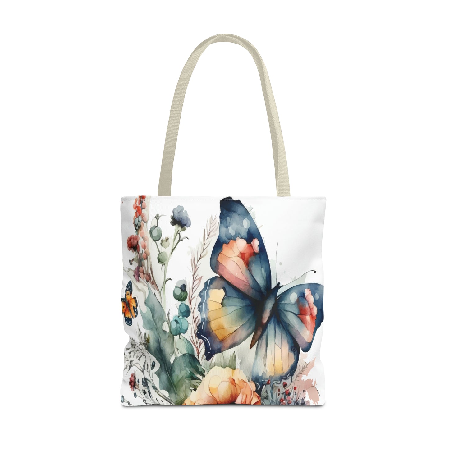 Canvas Bag with Butterfly Prints