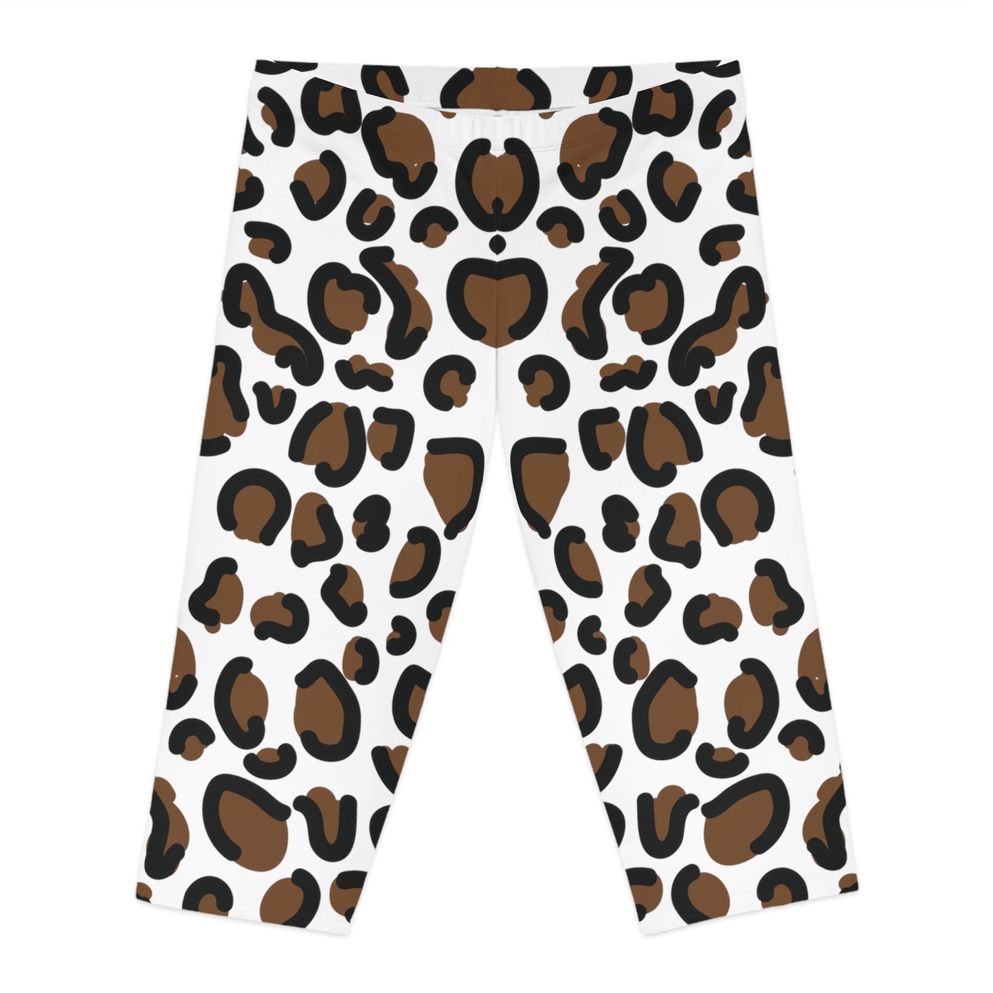 Leggings capri con estampado animal