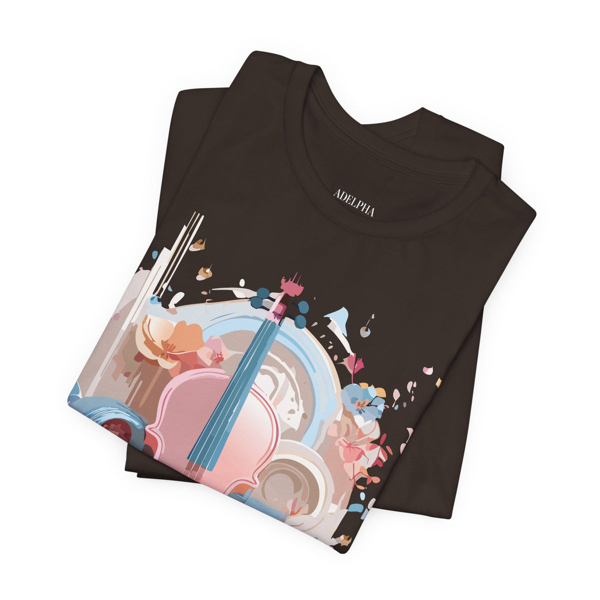 Music Graphic Unisex Cotton Bella+Canvas Tee with Art Design m111