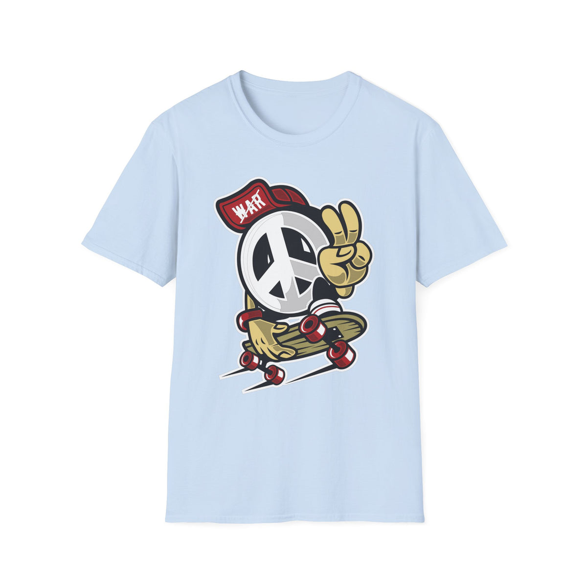 Unisex Cotton T-Shirt with Cartoon Graphic Design