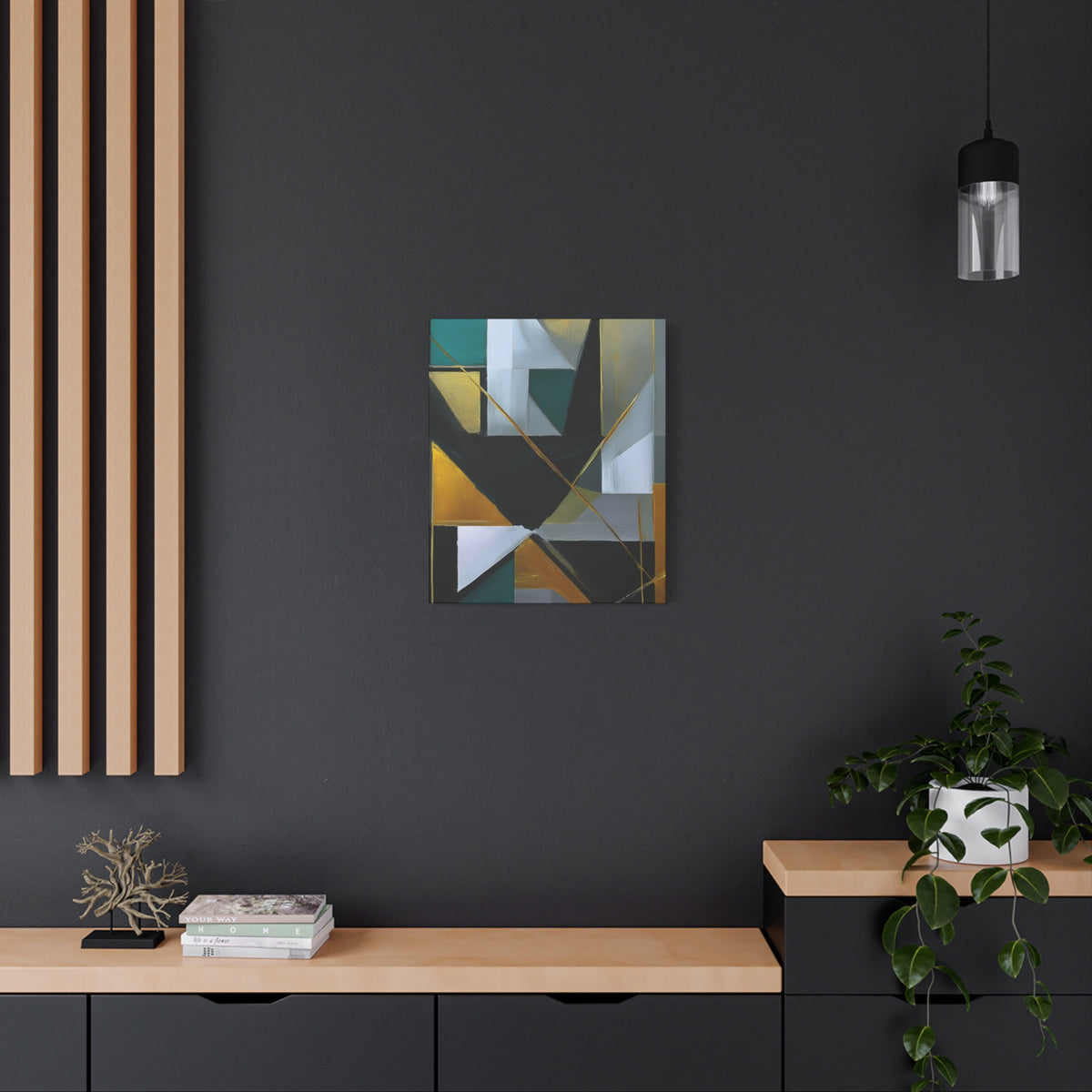 Abstract Geometric Painting Print Canvas 20x24,20x30,24x30 24x32,24x36,30x40 32x48,36x48,40x60 Pine-Wood Inner Frame ABS-77