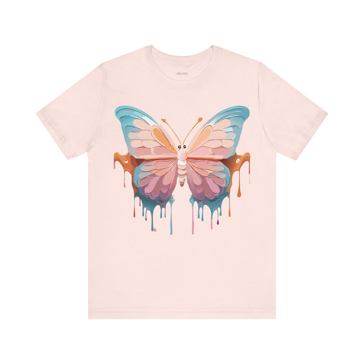 Butterfly Graphic Unisex Cotton Bella+Canvas Tee with Art Design n09
