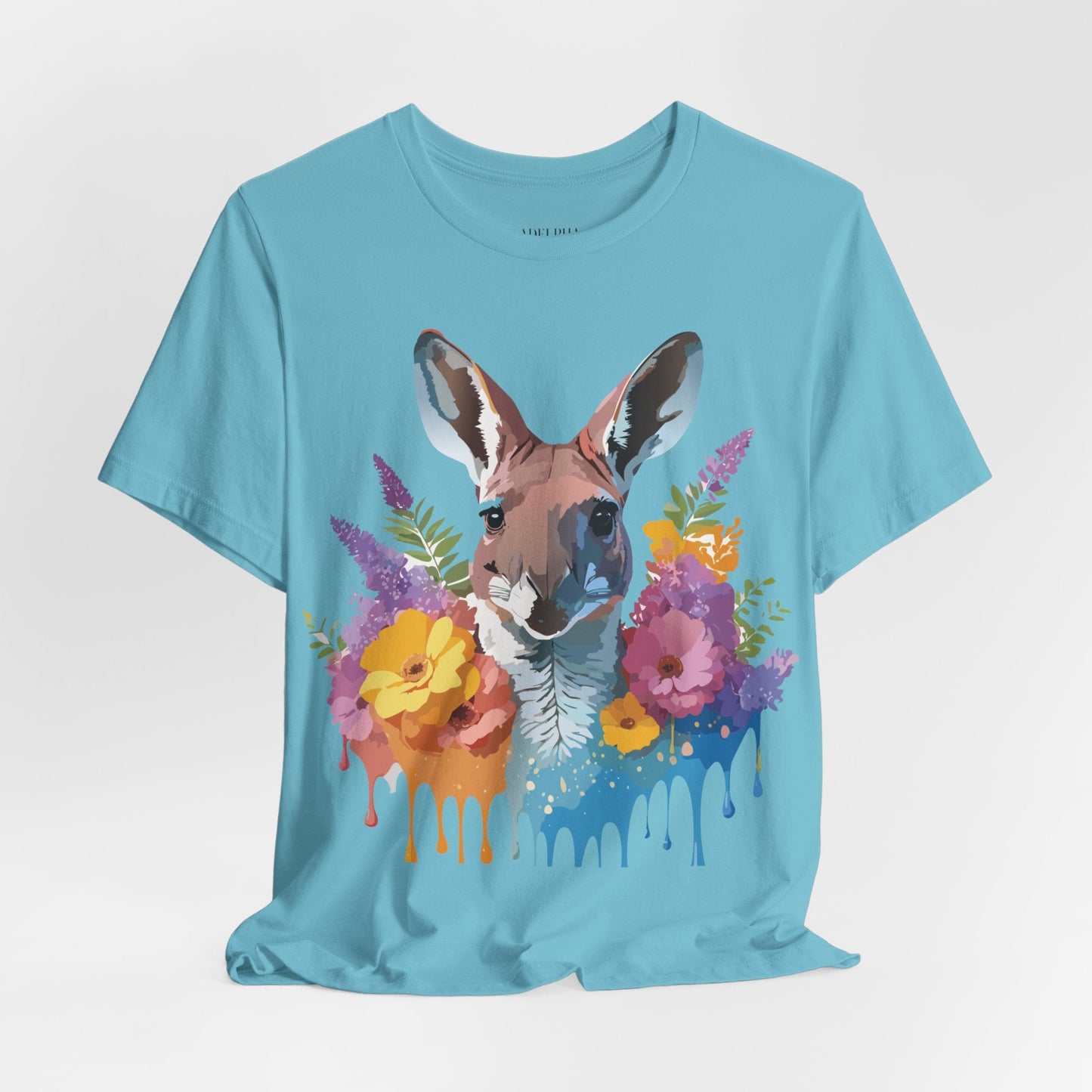 Kangaroo Graphic Unisex 100 Cotton Vintage Animal Artwork Tee 8