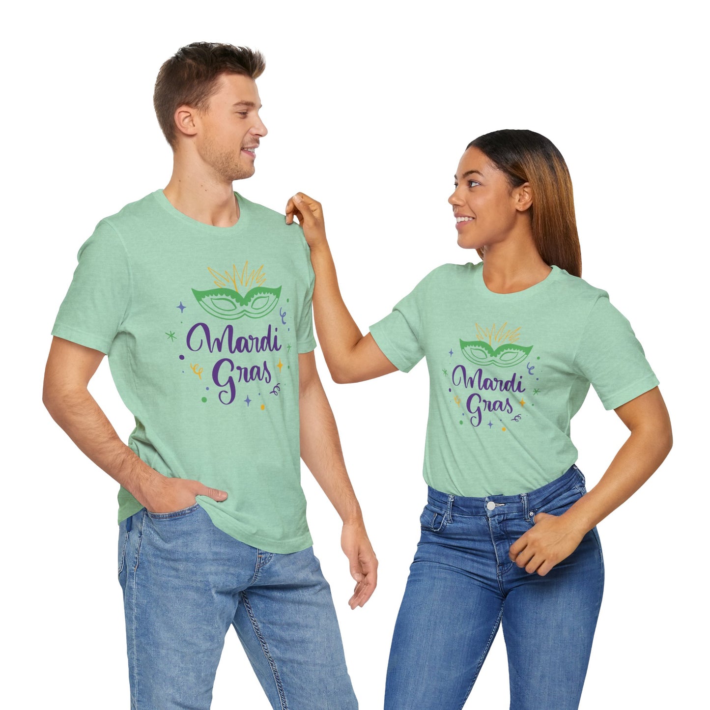 Tee-shirt en coton unisexe pour Mardi Gras