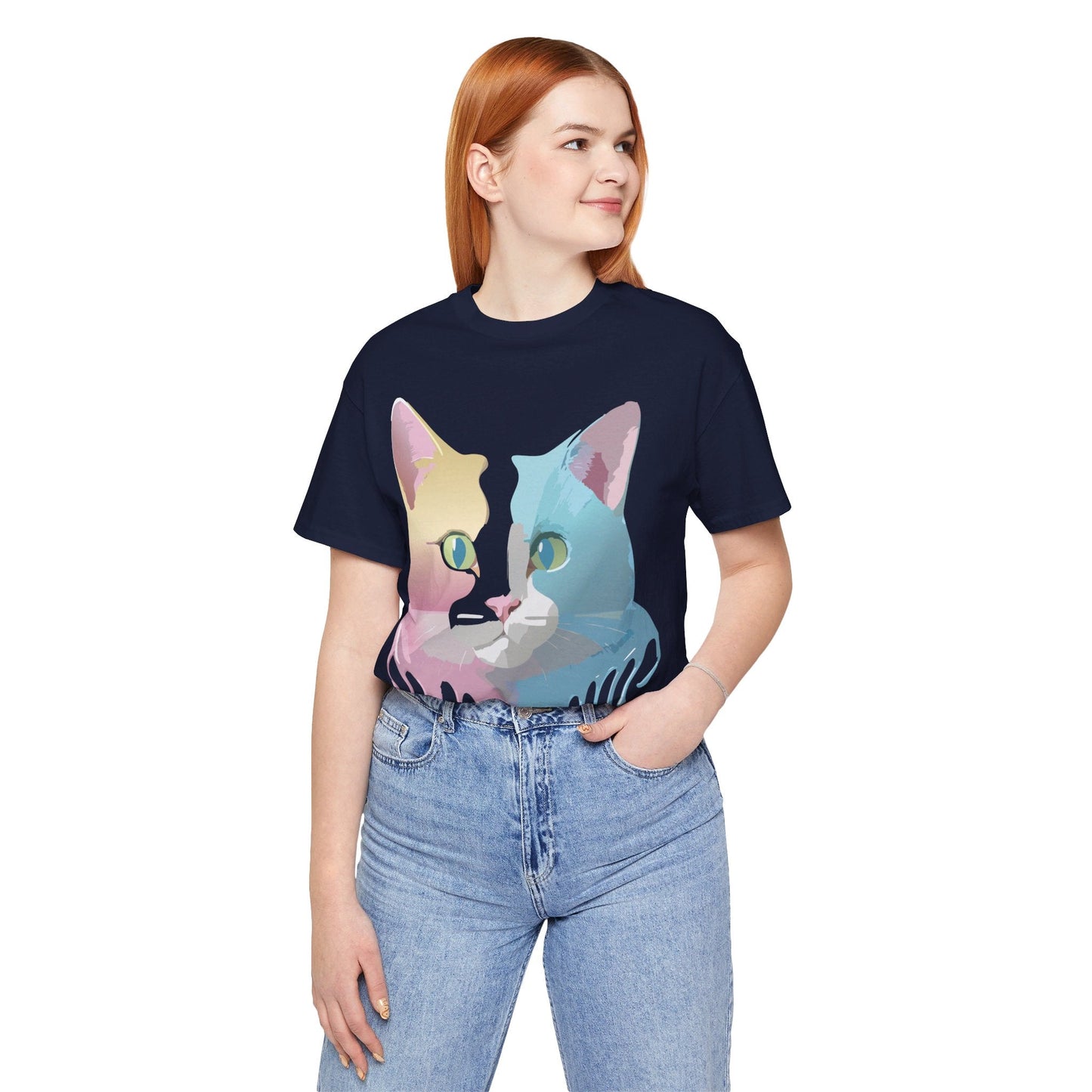 Cat Graphic Tee Unisex Vintage Inspired Shirt By Adelpha Limited Edition