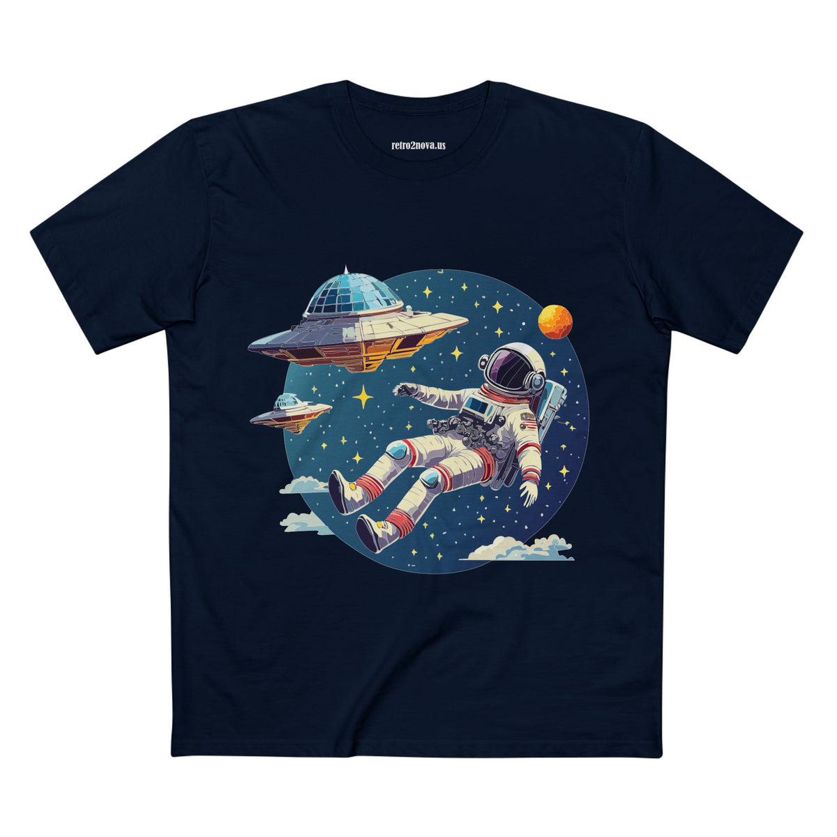Cosmos Astronaut Graphic Tee Staple Unisex 100 Cotton Tee Shirt - CS-26