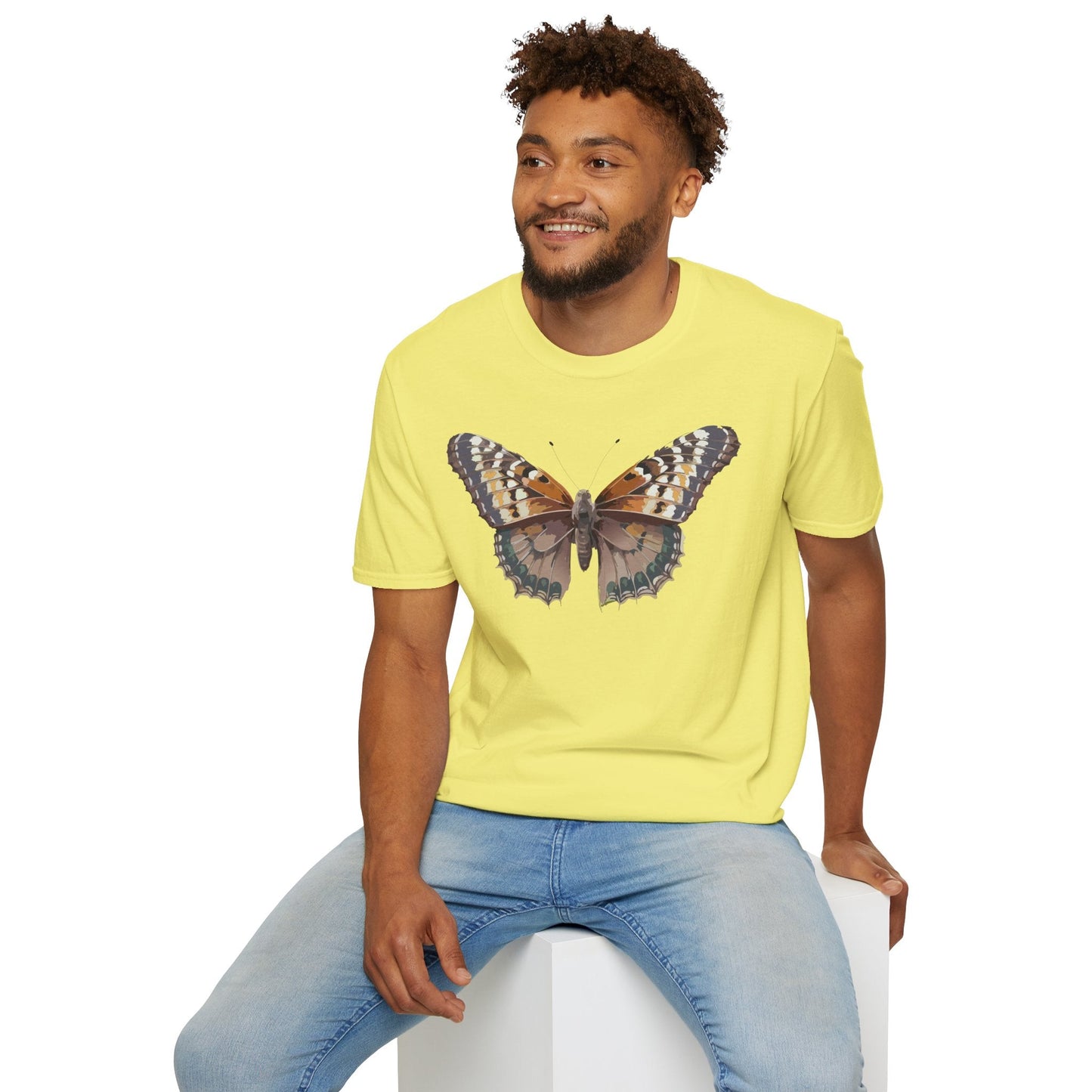 Monarch Butterfly Shirt Unisex T Shirt Design Gildan Softstyle 64000 100 Percent Ring Spun Cotton