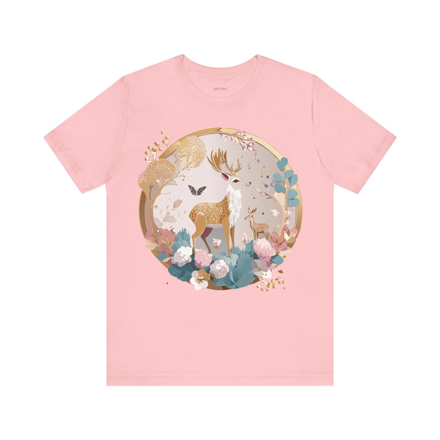 Medallion Graphic Unisex 100 Cotton Vintage Animal Medal Artwork Tee 13