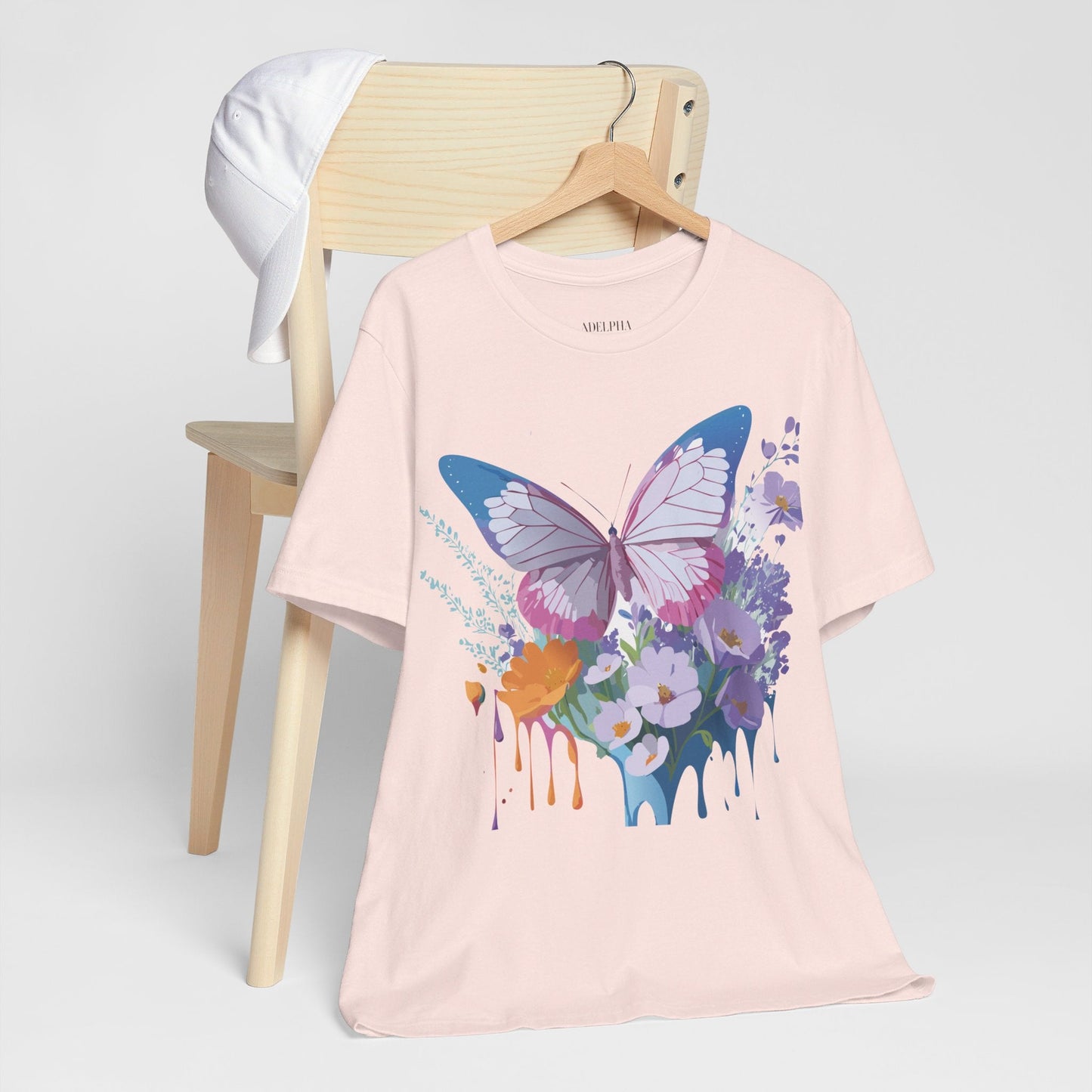 Unisex Butterfly Graphic Tee Adelpha Art Design Vintage Inspired Jersey Tee