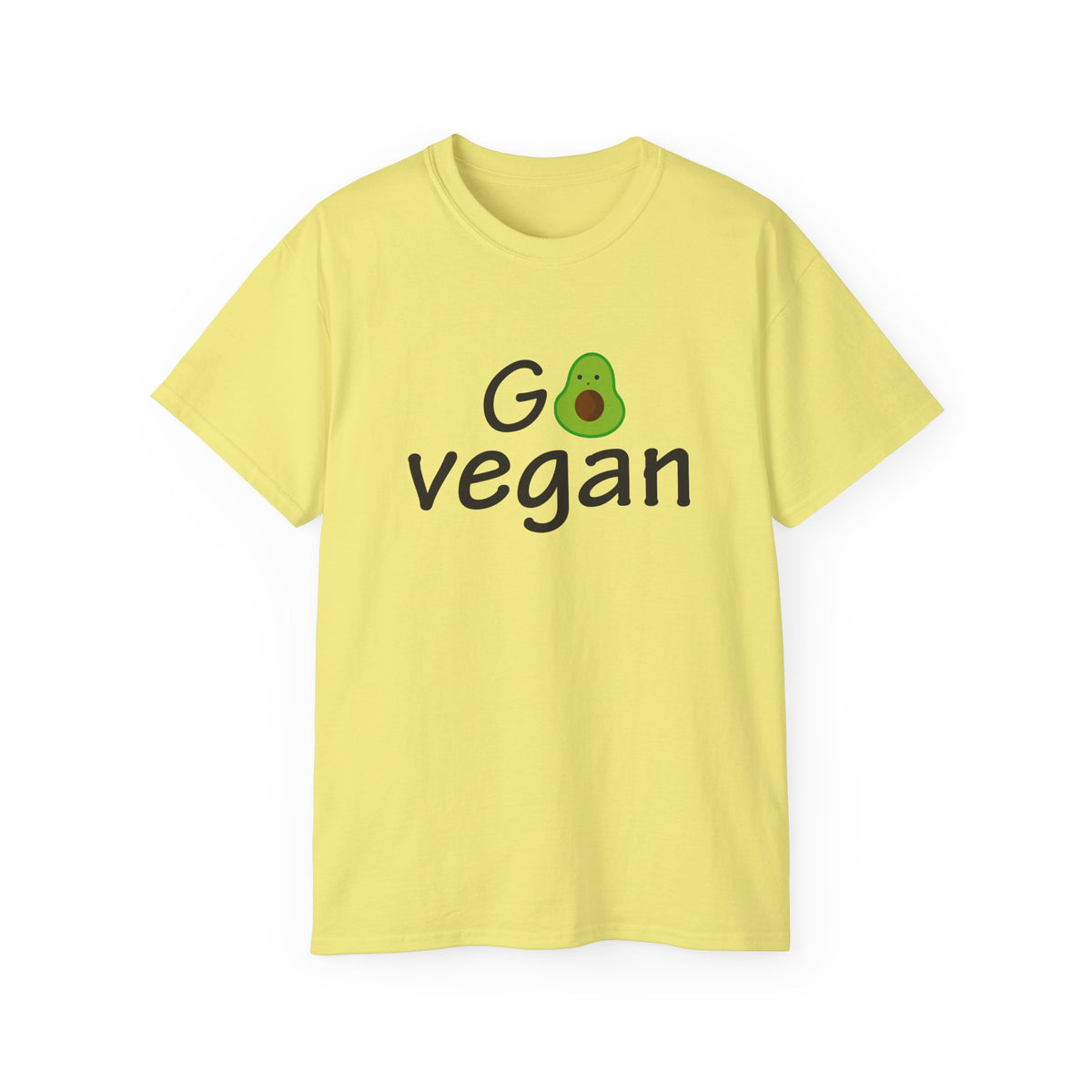Go Vegan avocado graphic T-Shirt | plant based tee