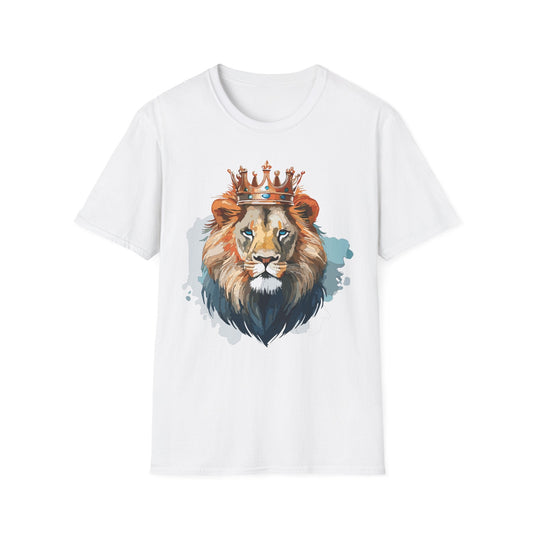 Lion Shirt Unisex Animal Tee Gildan Softstyle 64000 100 Percent Ring Spun Cotton