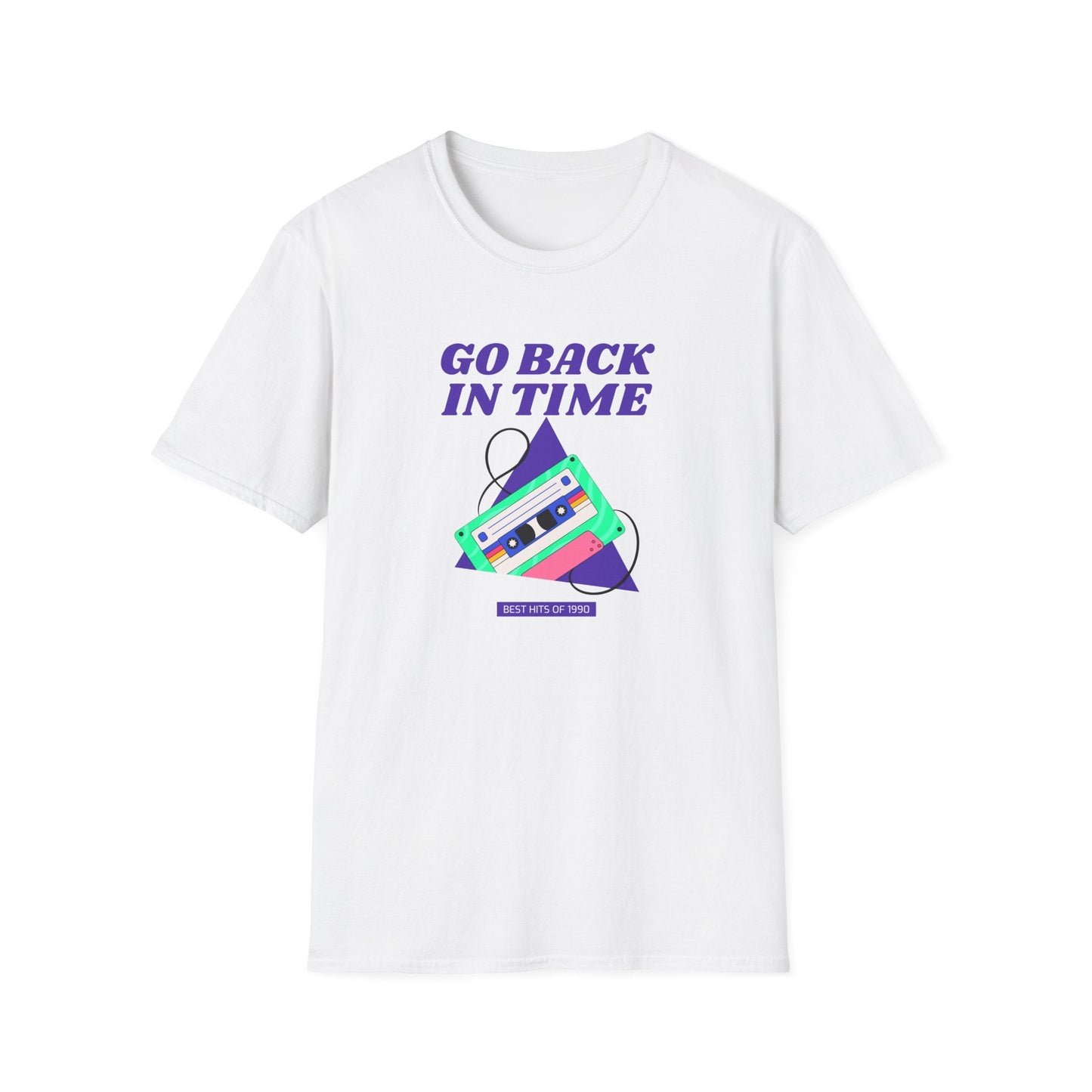 Retro Go Back In Time Cassette T-Shirt Unisex Cotton