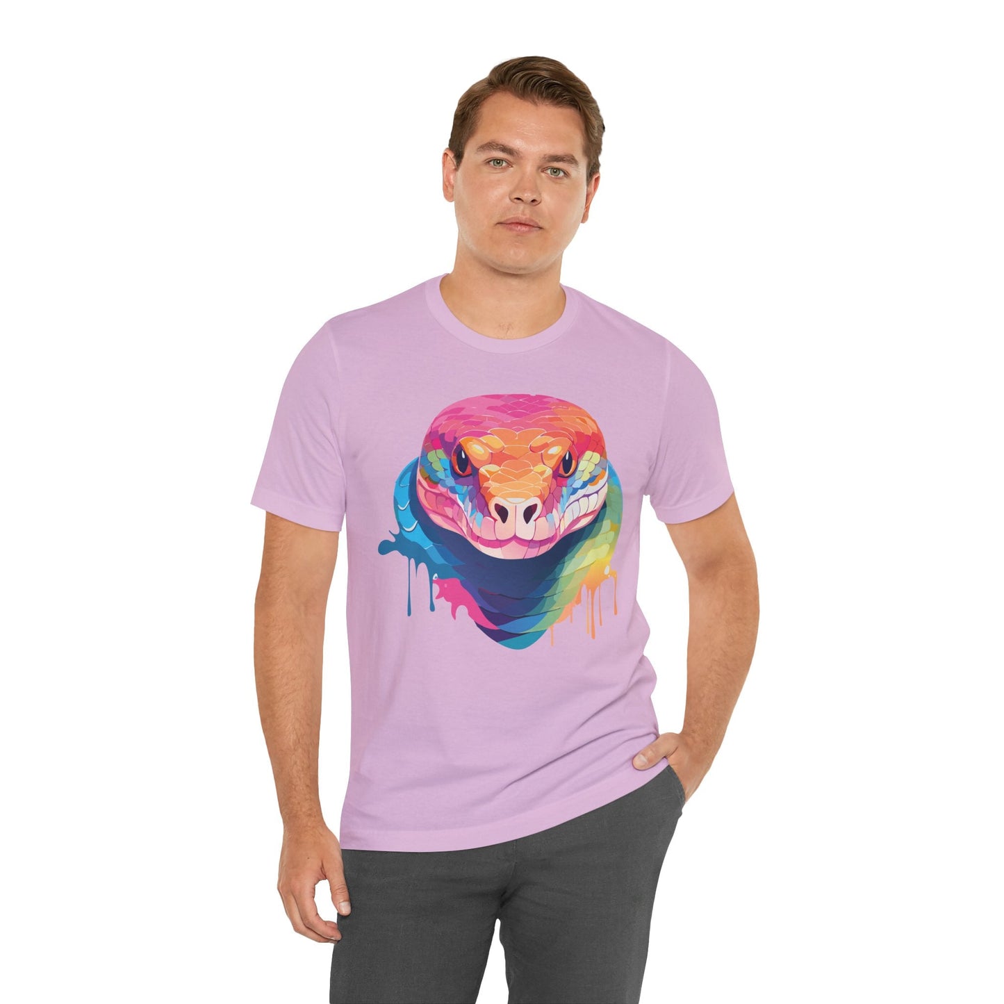 Unisex Animal Shirt With Art Design Wild Animals Graphic Print Casual Short Sleeve Tee