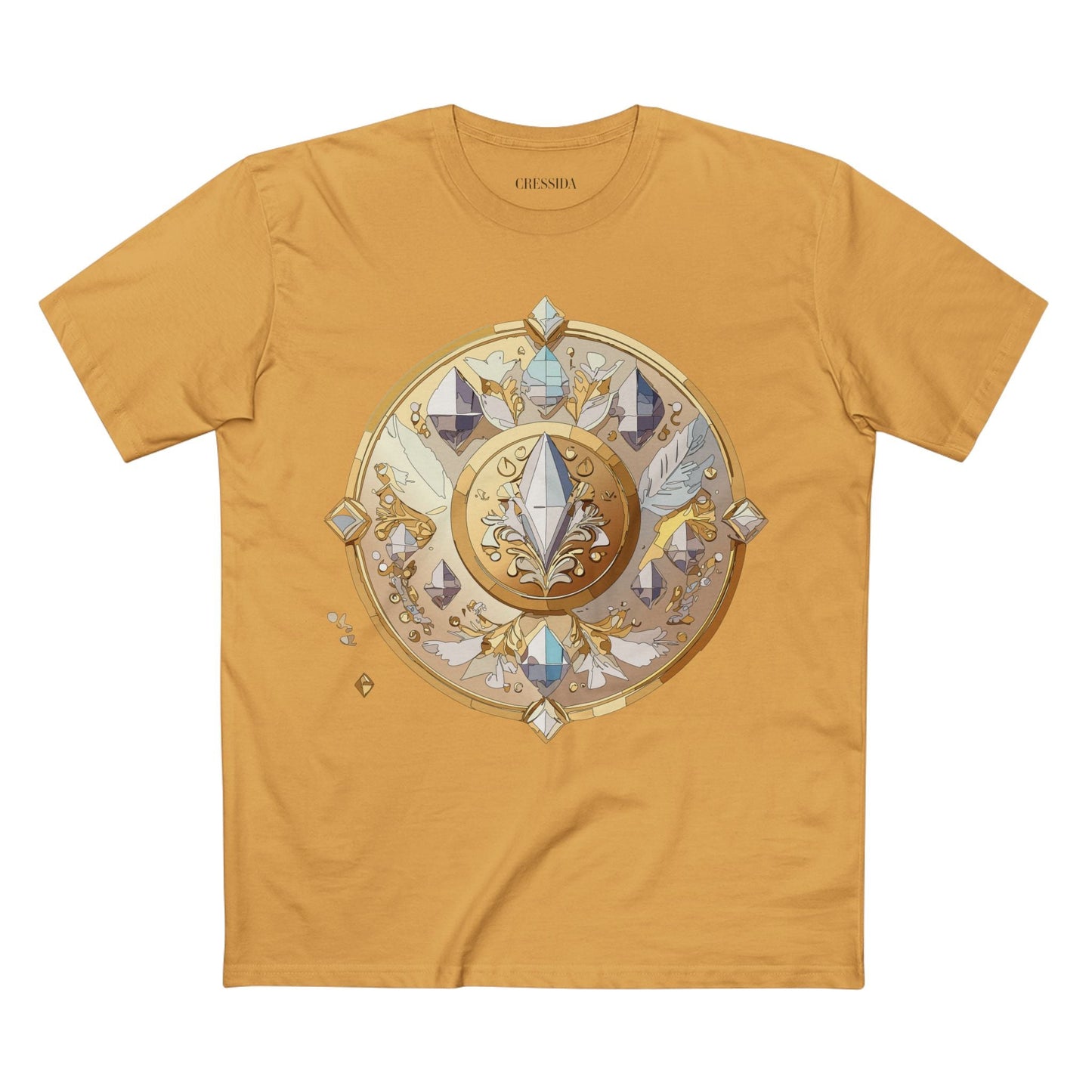 Medallion Graphic T-Shirt Unisex 100 Cotton With Gold Art Design Medal Tee 24