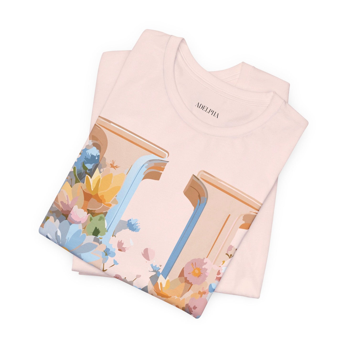 Letter U Shirt Unisex Graphic Tee By Adelpha Vintage Inspired Short Sleeve Art Design