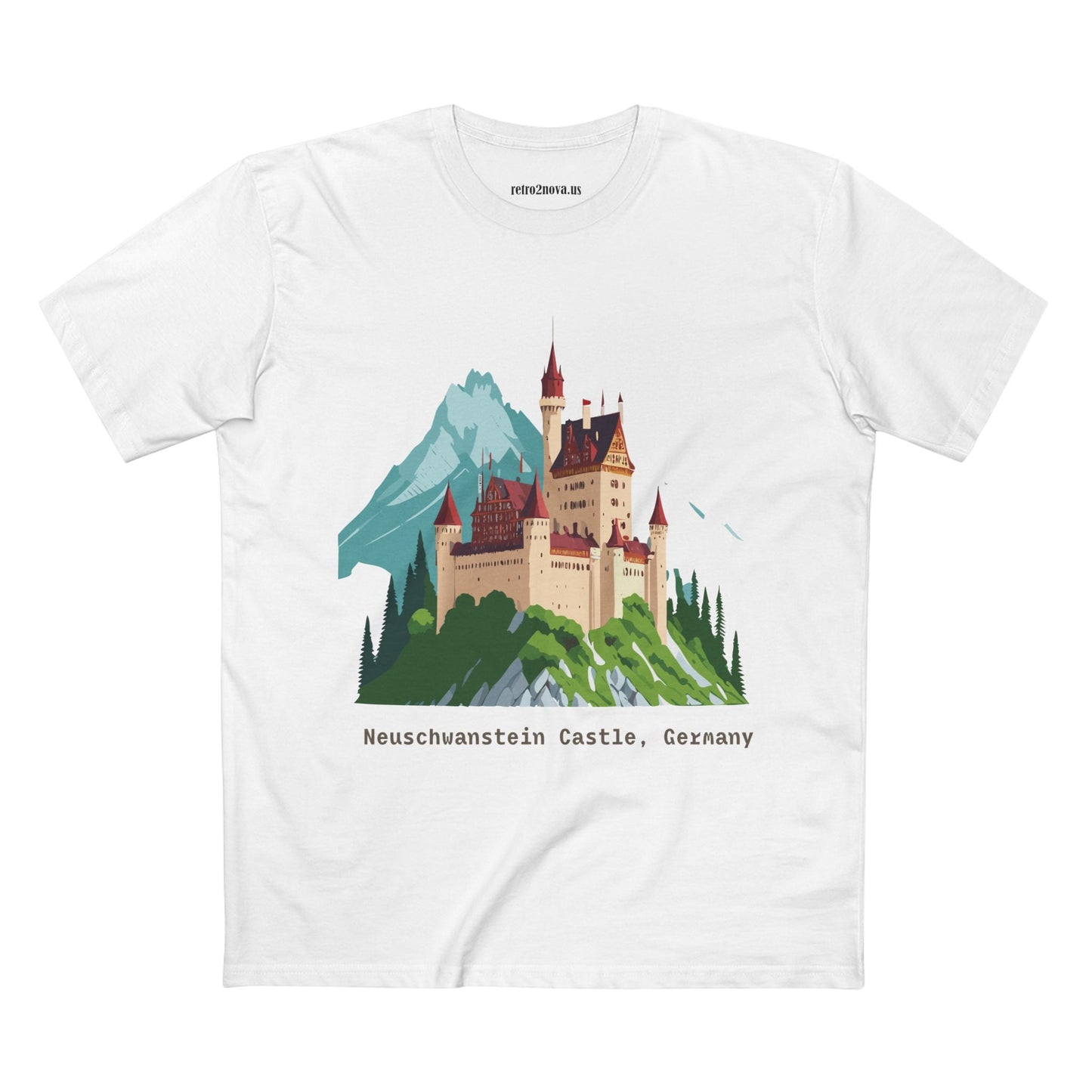 Travel Shirt Germany TT-14 Unisex Premium Cotton Tee With Original Art Design For Tourists