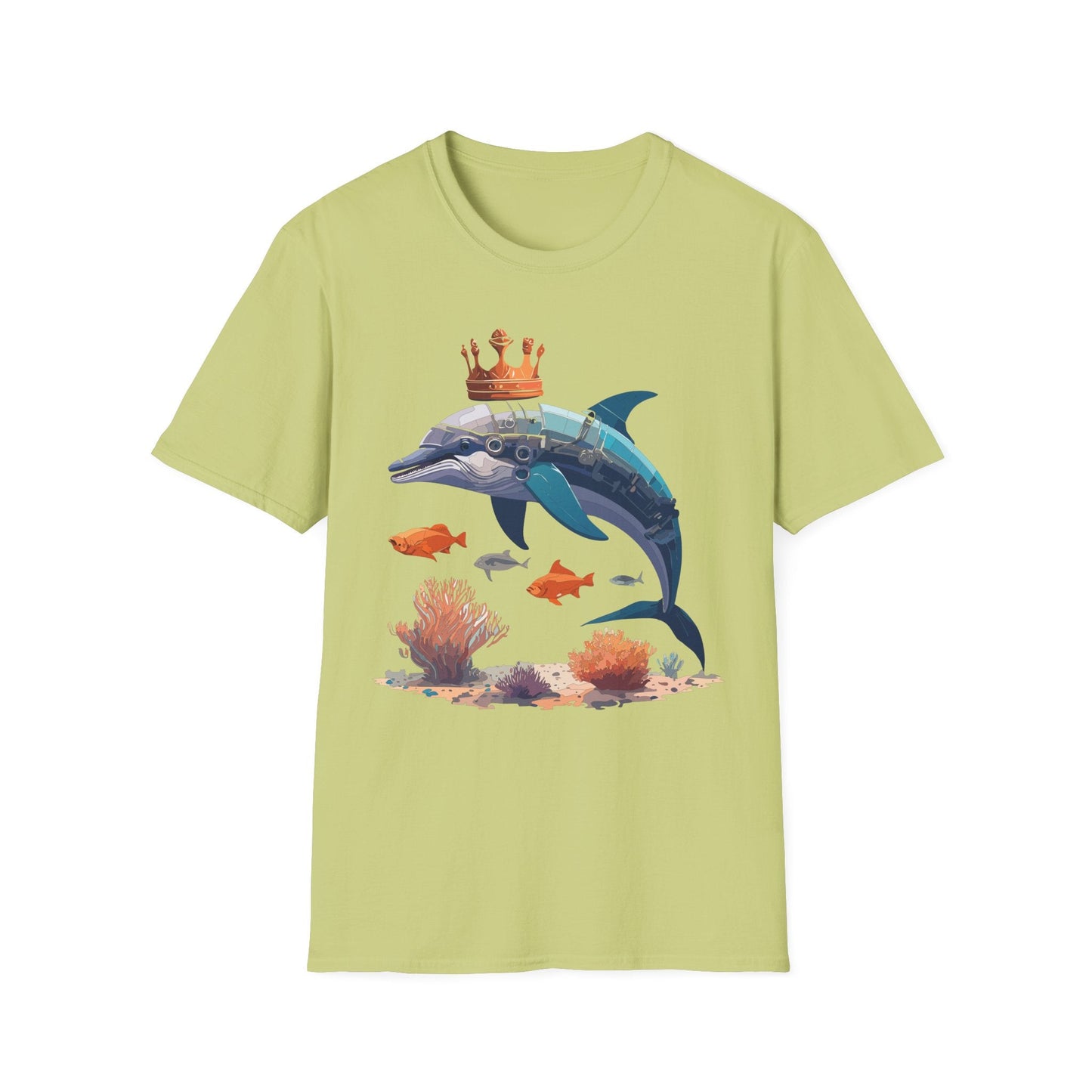 Dolphin Shirt Unisex Softstyle Short Sleeve Tee Gildan 64000 100 Percent Ring Spun Cotton