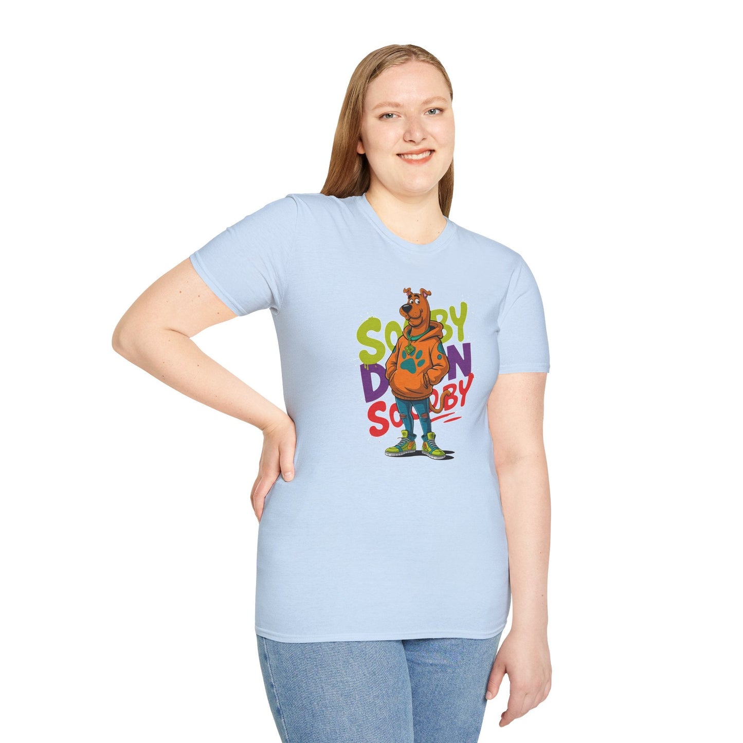 Unisex Cartoon T Shirt With Animation And Funny Animals Tee Gildan Softstyle 64000
