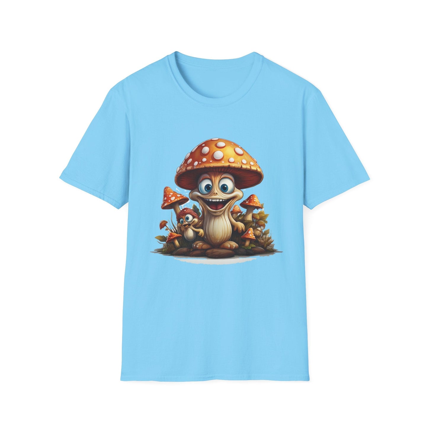 Mashroom Tee Shirt Unisex Softstyle 64000 Comfortable Mushroom Shirt With Funny Fungus Design