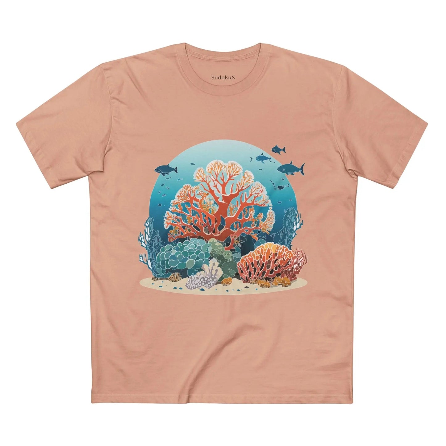 Ocean Coast Graphic Unisex 100 Cotton Staple Tee 3