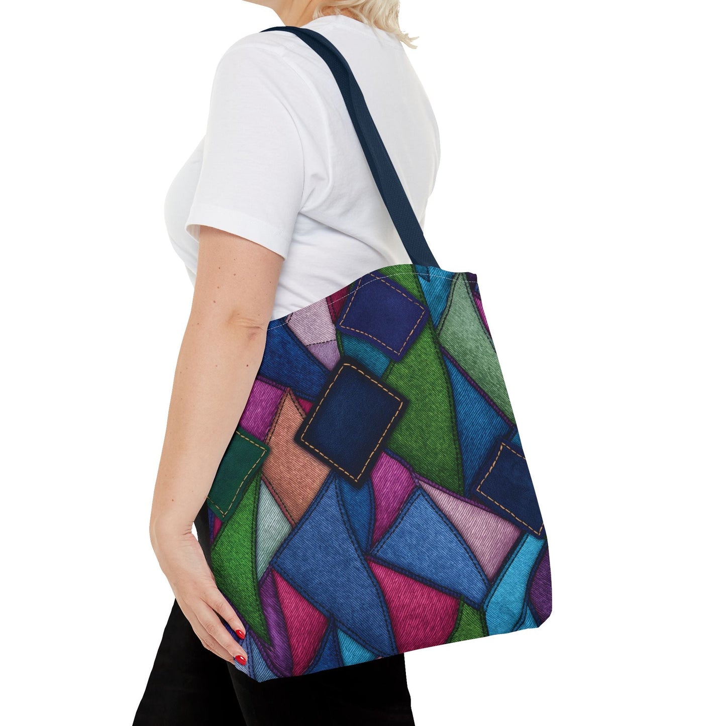 Denim Canvas Bag, Tote Bag Denim Printify