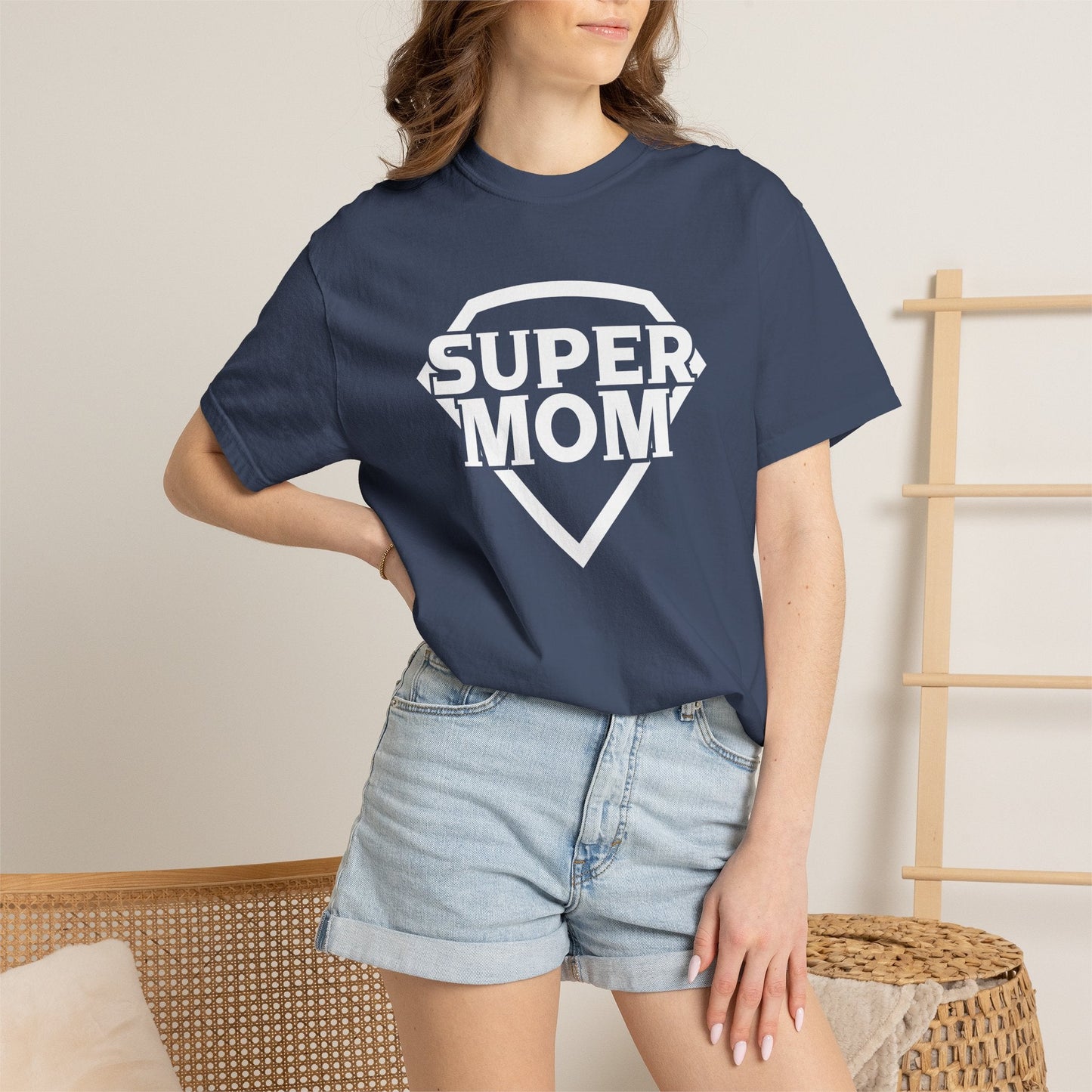 Mom T-shirt Mother's Day Mama Tee Unisex Comfort Colors Garment-Dyed Cotton h3
