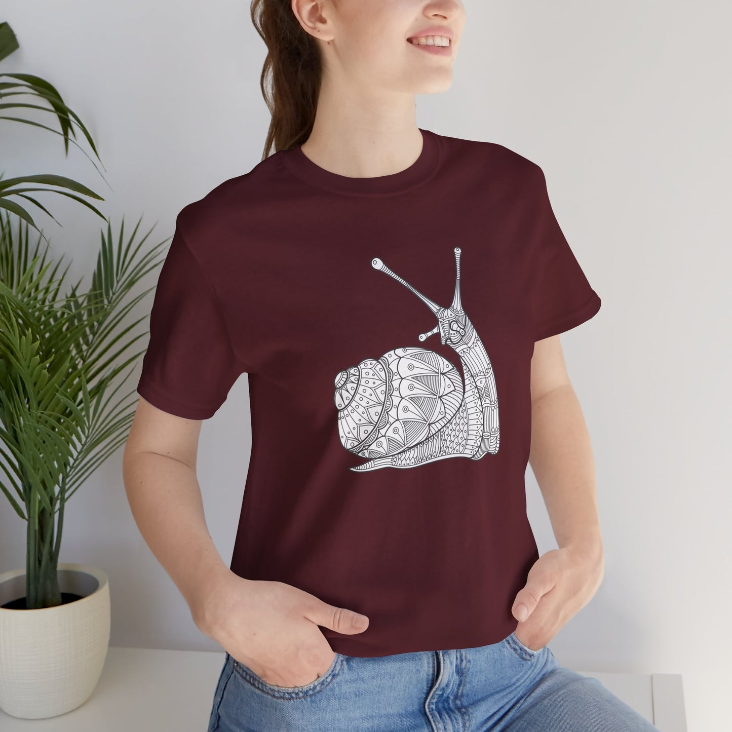 Unisex-T-Shirt mit Tier-Print 