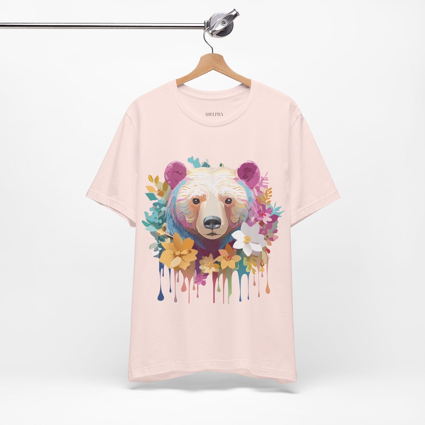 Adelpha Bear Graphic Tee Unisex Short Sleeve Shirt Art Design