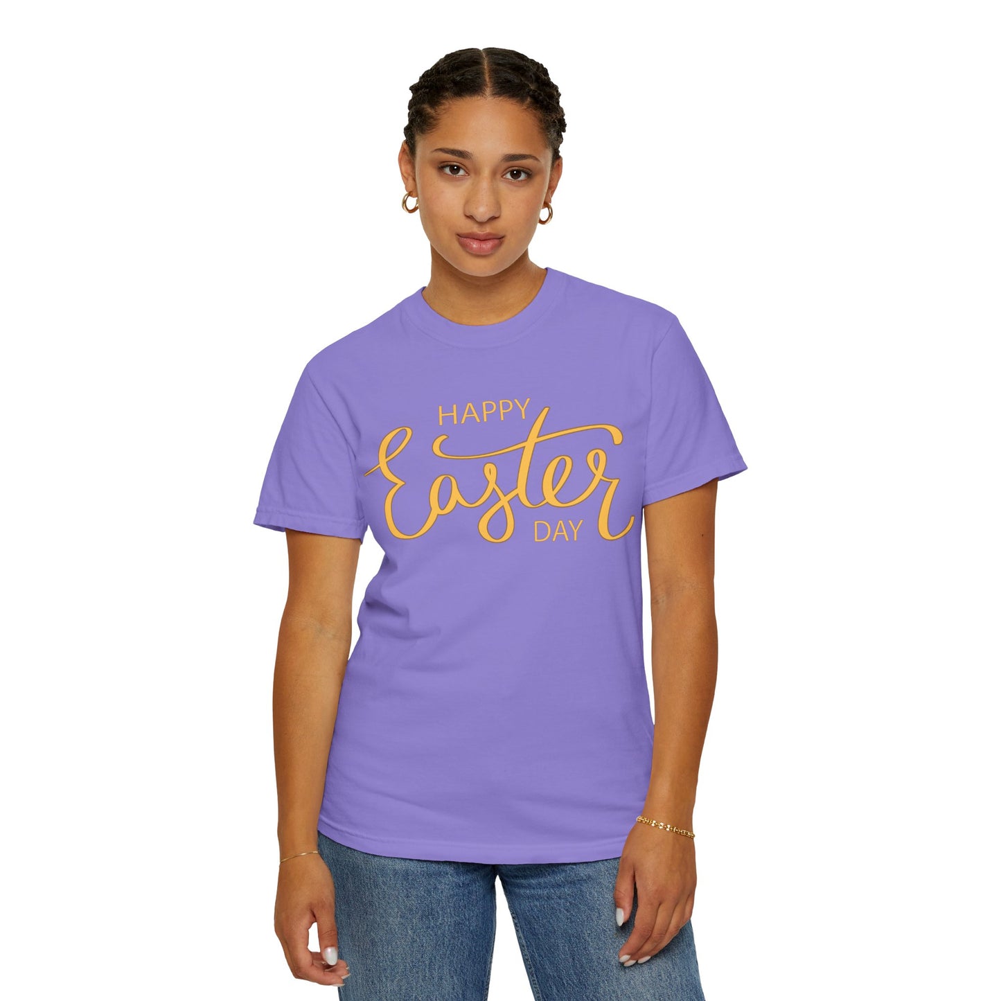 Happy Easter Day T-Shirt, Tee Shirt with Easter Signature, T Shirt with Easter Prints, Tee Shirt with Easter Design