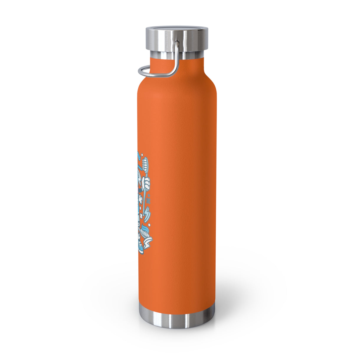 22oz Copper Insulated Water Bottle with Cartoon Design - CV39